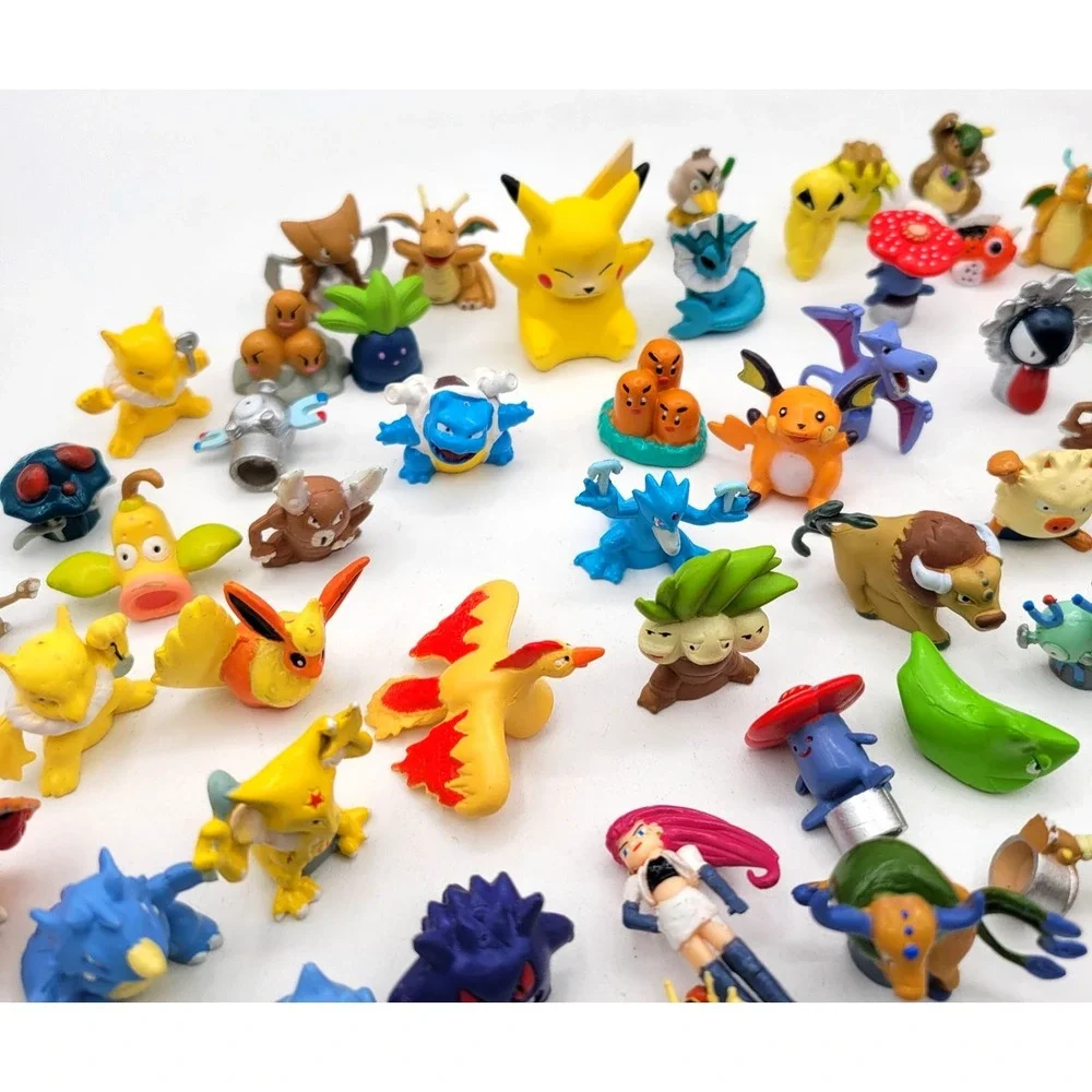 Pokémon‎ Tomy Vintage Figure Toys 66 Lot Mini Figures Nintendo VERY HTF FIGS